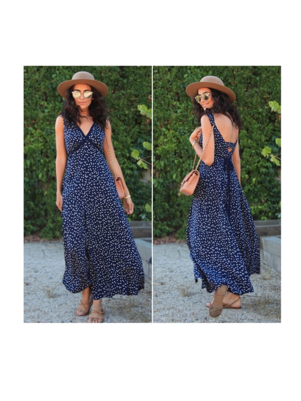 LIKE NEW HD in Paris Tallulah wide leg polka dot jumpsuit